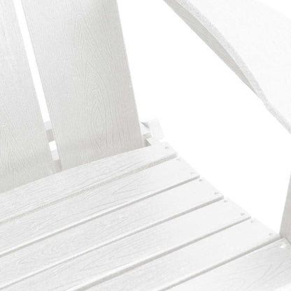 Sedia Adirondack Pieghevole Bianco 80,5 x 74,5 x 92 cm HDPE