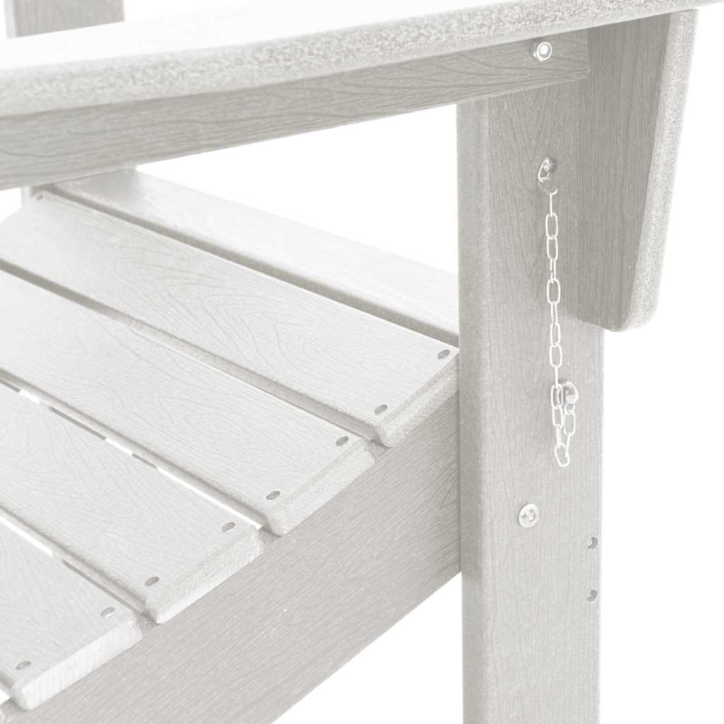 Sedia Adirondack Pieghevole Bianco 80,5 x 74,5 x 92 cm HDPE