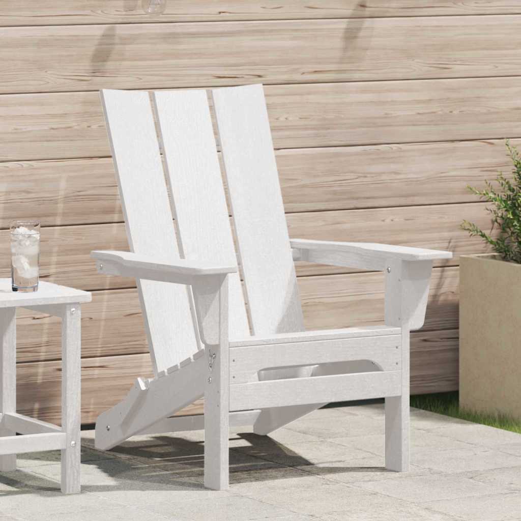 Sedia Adirondack Pieghevole Bianco 80,5 x 74,5 x 92 cm HDPE