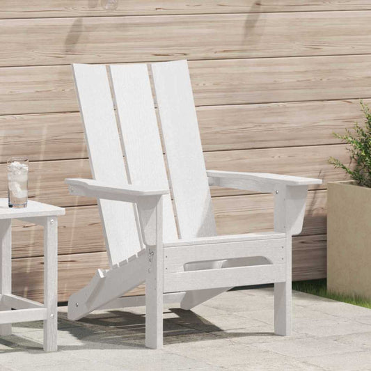 Sedia Adirondack Pieghevole Bianco 80,5 x 74,5 x 92 cm HDPE