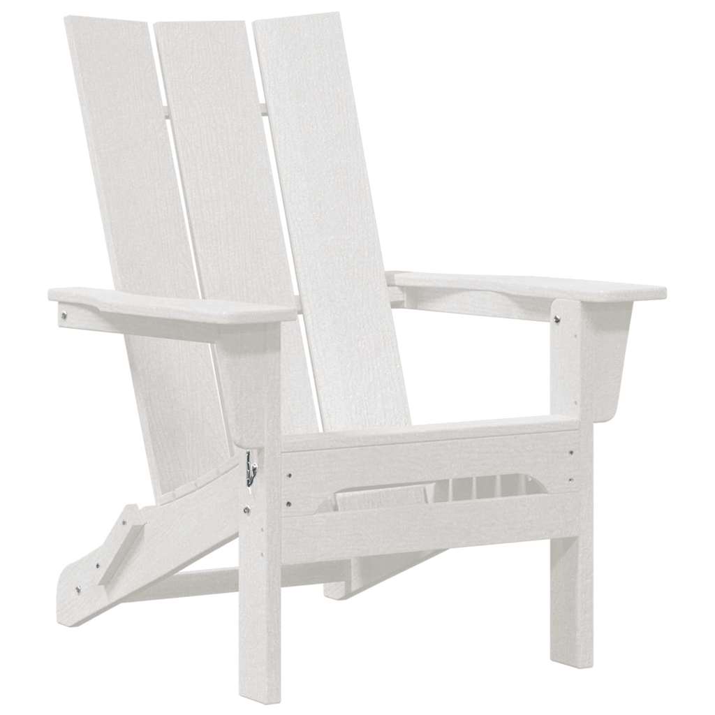 Sedia Adirondack Pieghevole Bianco 80,5 x 74,5 x 92 cm HDPE