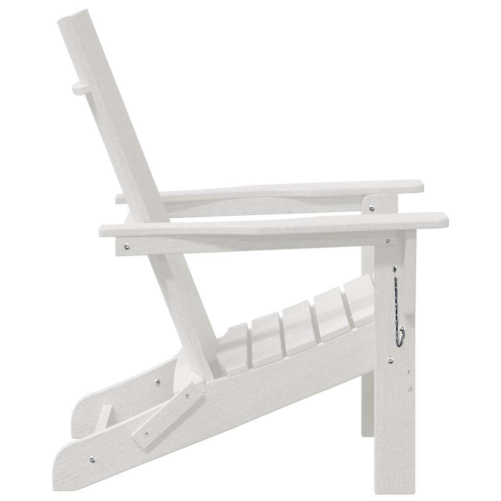Sedia Adirondack Pieghevole Bianco 80,5 x 74,5 x 92 cm HDPE