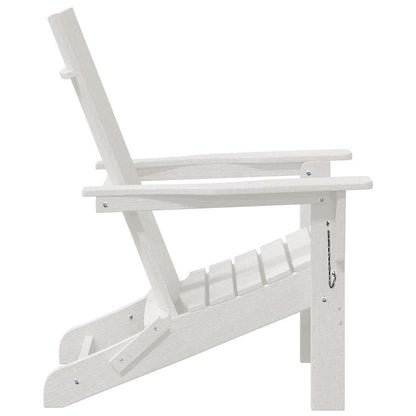 Sedia Adirondack Pieghevole Bianco 80,5 x 74,5 x 92 cm HDPE