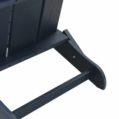 Sedia Adirondack Pieghevole Blu navy 80,5 x 74,5 x 92 cm HDPE