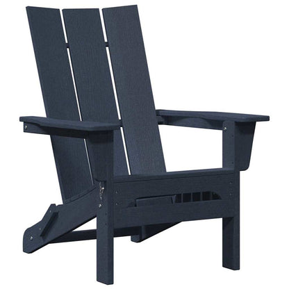 Sedia Adirondack Pieghevole Blu navy 80,5 x 74,5 x 92 cm HDPE