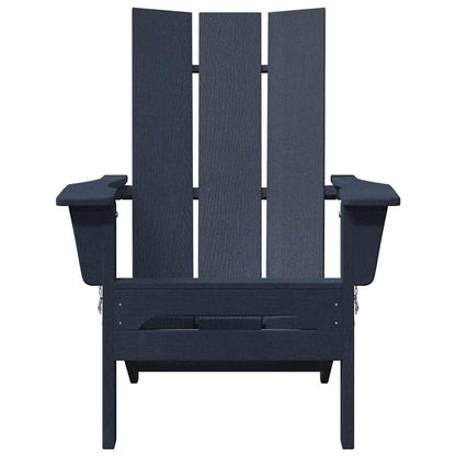 Sedia Adirondack Pieghevole Blu navy 80,5 x 74,5 x 92 cm HDPE