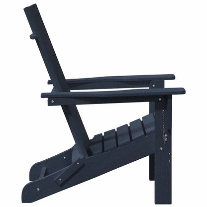 Sedia Adirondack Pieghevole Blu navy 80,5 x 74,5 x 92 cm HDPE