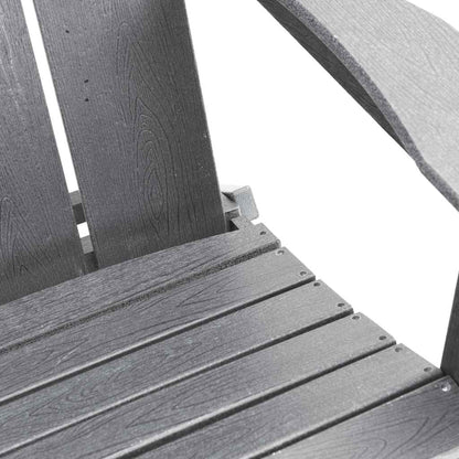 Sedia Adirondack Pieghevole Grigio chiaro 80,5 x 74,5 x 92 cm