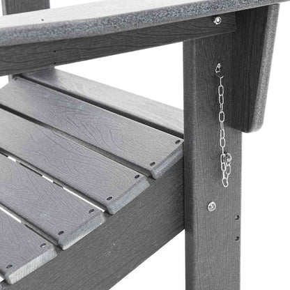 Sedia Adirondack Pieghevole Grigio chiaro 80,5 x 74,5 x 92 cm