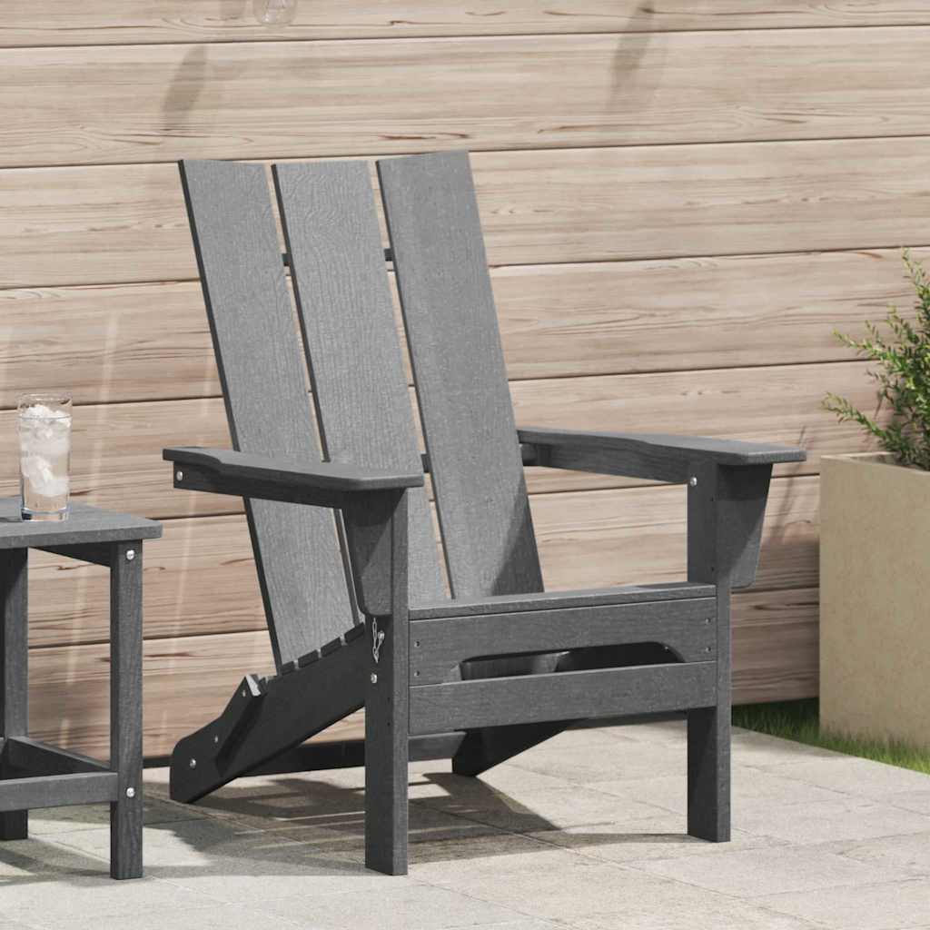 Sedia Adirondack Pieghevole Grigio chiaro 80,5 x 74,5 x 92 cm