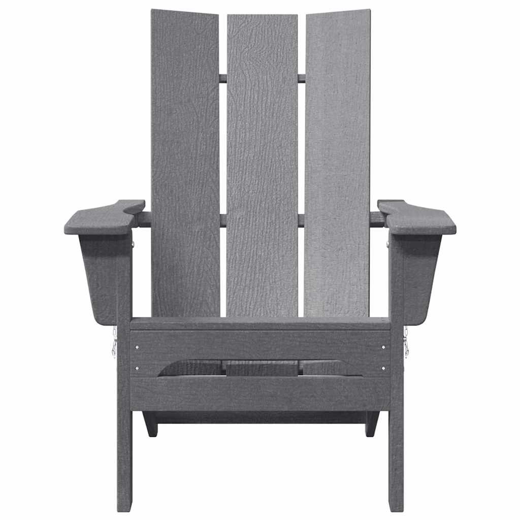 Sedia Adirondack Pieghevole Grigio chiaro 80,5 x 74,5 x 92 cm