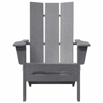 Sedia Adirondack Pieghevole Grigio chiaro 80,5 x 74,5 x 92 cm