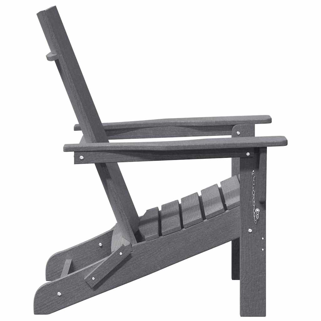 Sedia Adirondack Pieghevole Grigio chiaro 80,5 x 74,5 x 92 cm