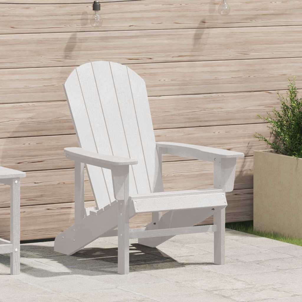 Sedia Adirondack Bianco 82 x 74 x 92 cm HDPE