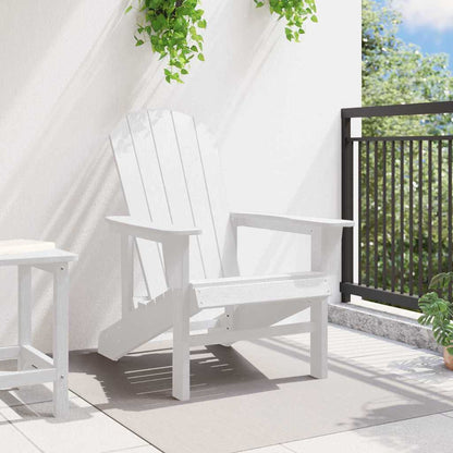 Sedia Adirondack Bianco 82 x 74 x 92 cm HDPE