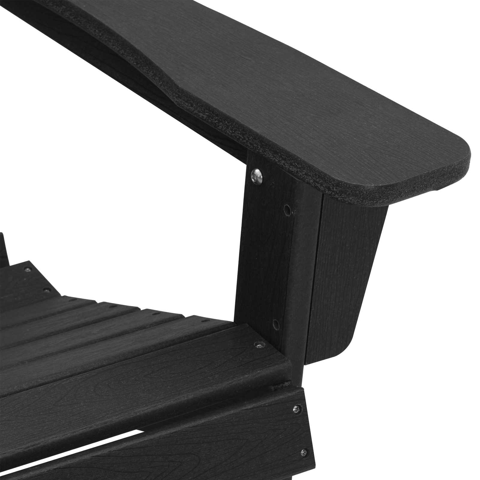 Sedia Adirondack Nero 82 x 74 x 92 cm HDPE | homemem39