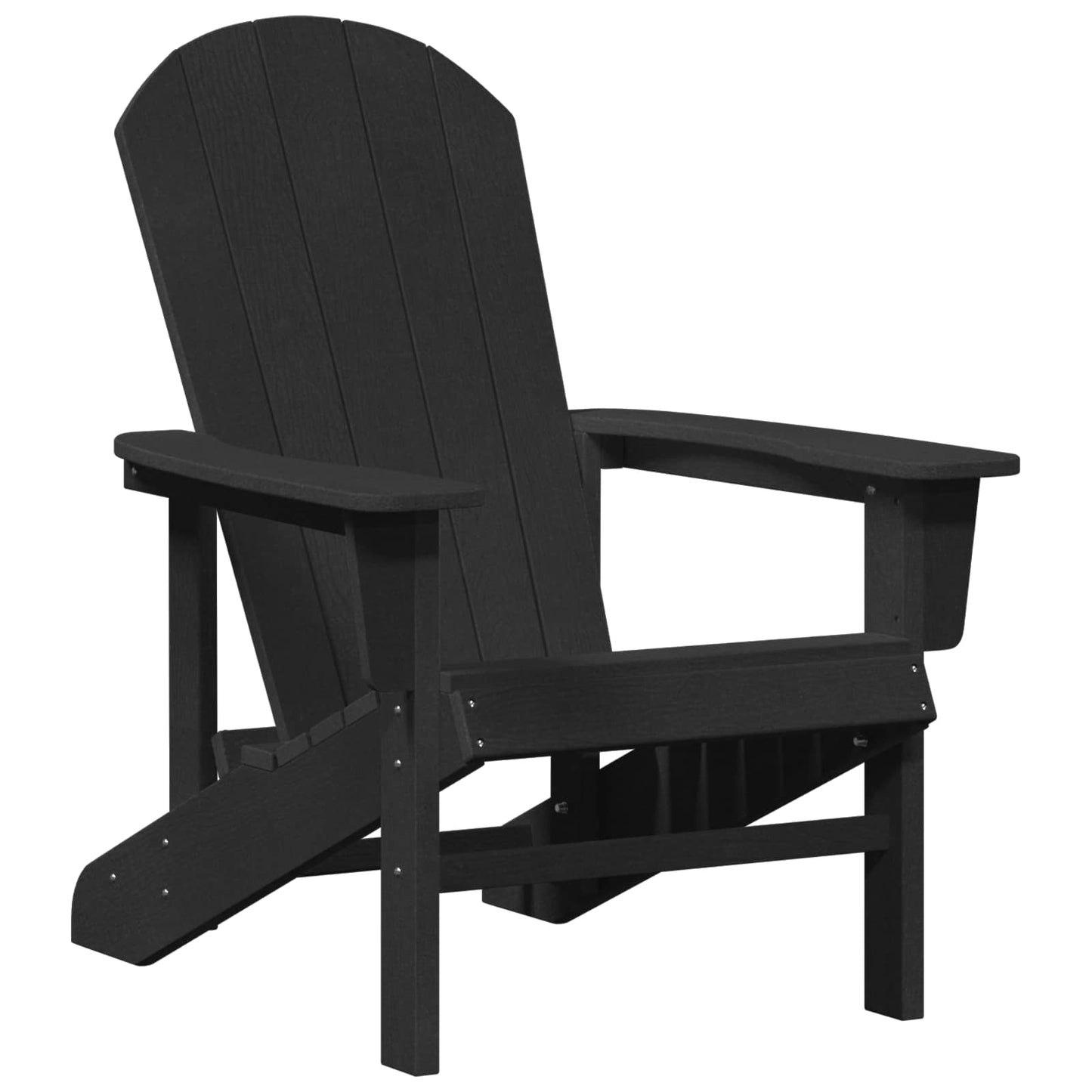 Sedia Adirondack Nero 82 x 74 x 92 cm HDPE | homemem39
