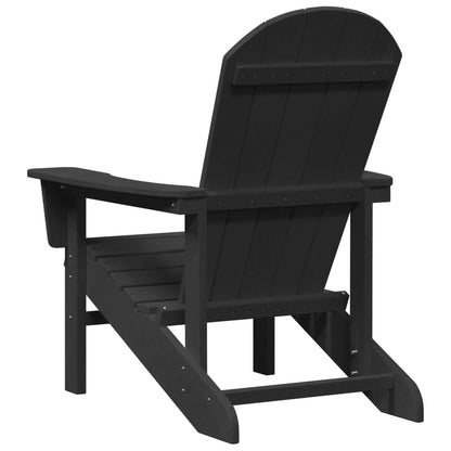 Sedia Adirondack Nero 82 x 74 x 92 cm HDPE | homemem39