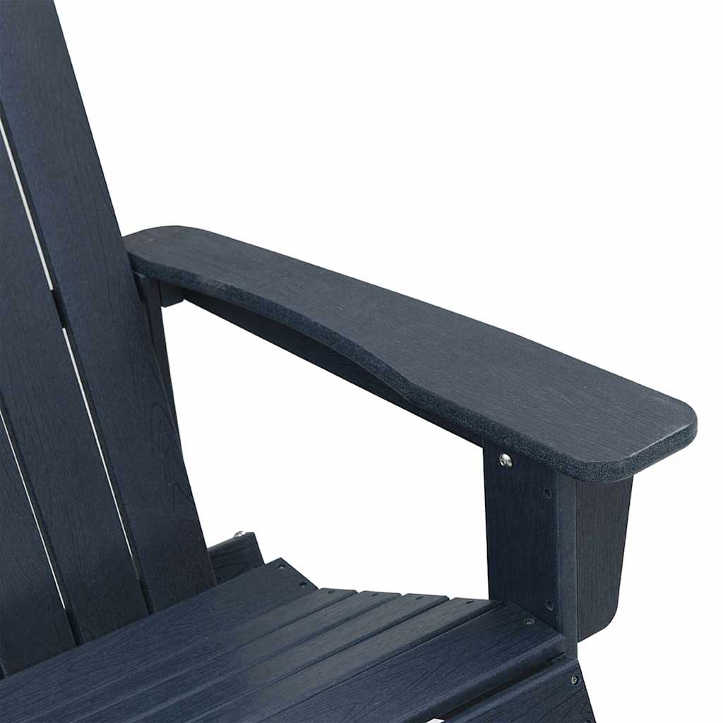 Poltrona a dondolo Adirondack Blu navy 92 x 73,5 x 92 cm HDPE