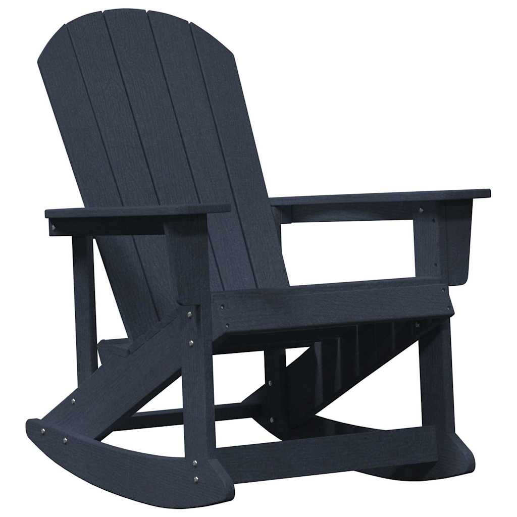 Poltrona a dondolo Adirondack Blu navy 92 x 73,5 x 92 cm HDPE
