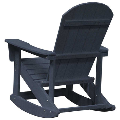 Poltrona a dondolo Adirondack Blu navy 92 x 73,5 x 92 cm HDPE