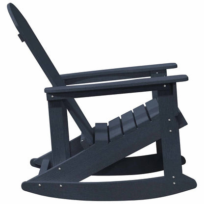 Poltrona a dondolo Adirondack Blu navy 92 x 73,5 x 92 cm HDPE