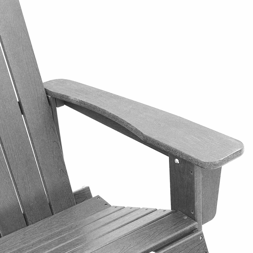 Poltrona a dondolo Adirondack Grigio chiaro 92 x 73,5 x 92 cm