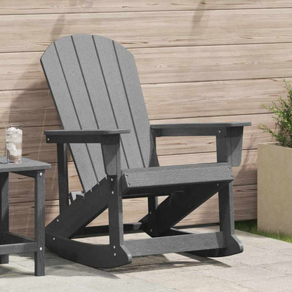 Poltrona a dondolo Adirondack Grigio chiaro 92 x 73,5 x 92 cm