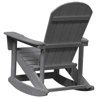 Poltrona a dondolo Adirondack Grigio chiaro 92 x 73,5 x 92 cm