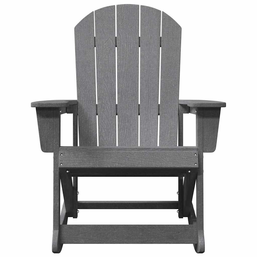 Poltrona a dondolo Adirondack Grigio chiaro 92 x 73,5 x 92 cm