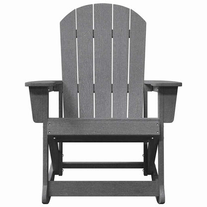 Poltrona a dondolo Adirondack Grigio chiaro 92 x 73,5 x 92 cm