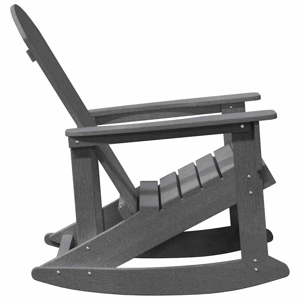 Poltrona a dondolo Adirondack Grigio chiaro 92 x 73,5 x 92 cm