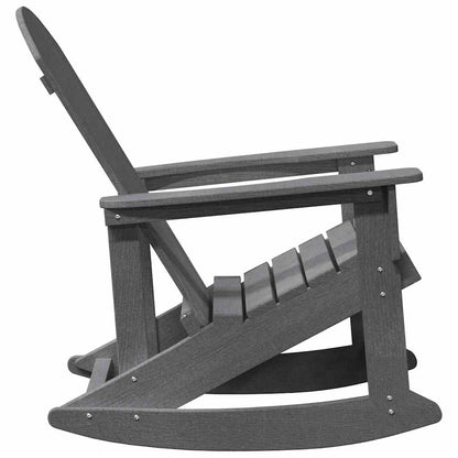 Poltrona a dondolo Adirondack Grigio chiaro 92 x 73,5 x 92 cm