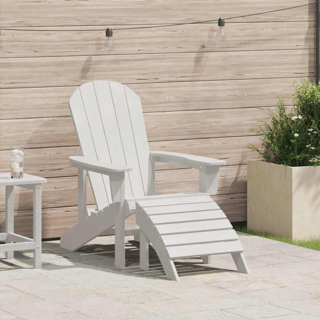 Sedia Adirondack Bianco 82 x 74 x 92 cm HDPE