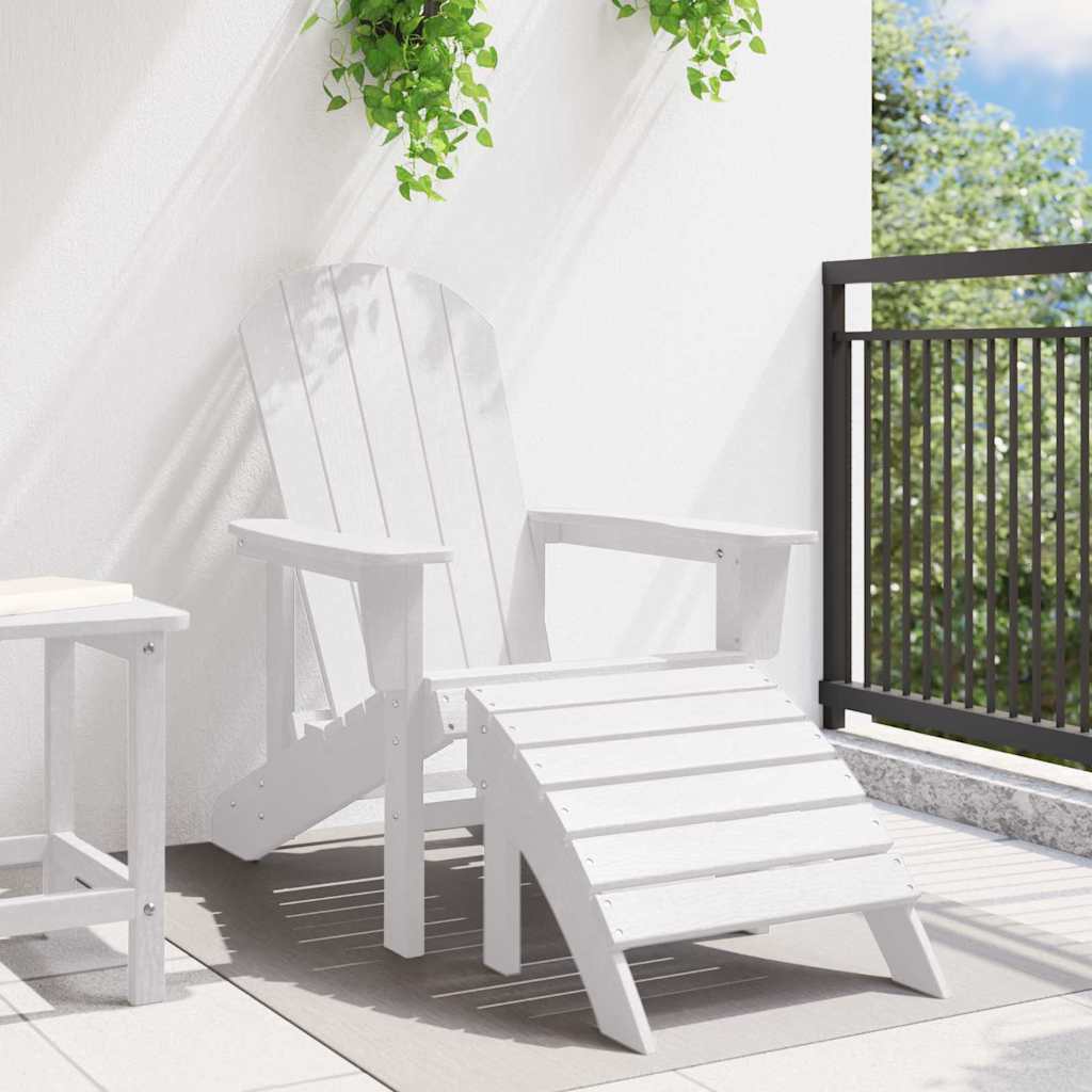 Sedia Adirondack Bianco 82 x 74 x 92 cm HDPE