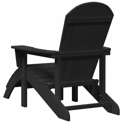 Sedia Adirondack Nero 82 x 74 x 92 cm HDPE