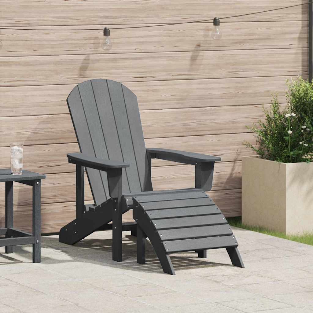 Sedia Adirondack Grigio chiaro 82 x 74 x 92 cm HDPE
