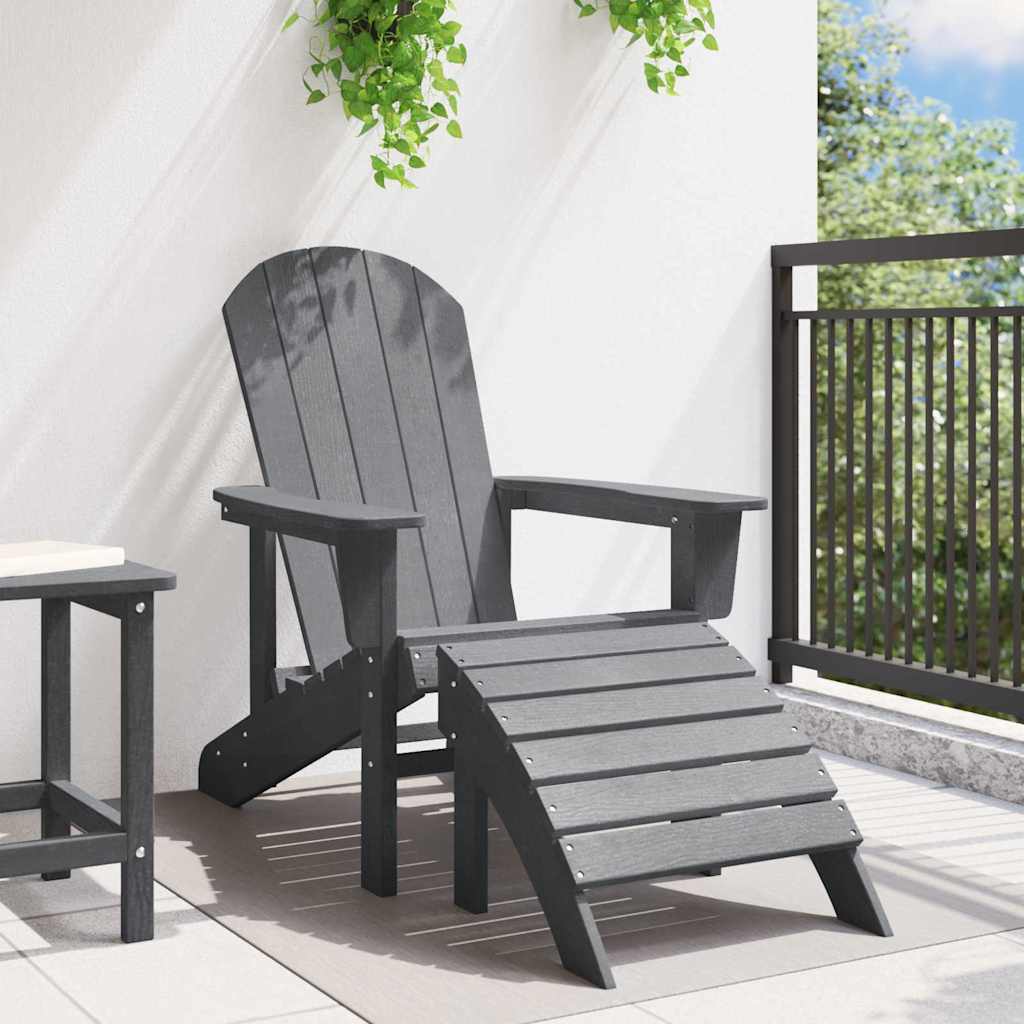 Sedia Adirondack Grigio chiaro 82 x 74 x 92 cm HDPE | homemem39