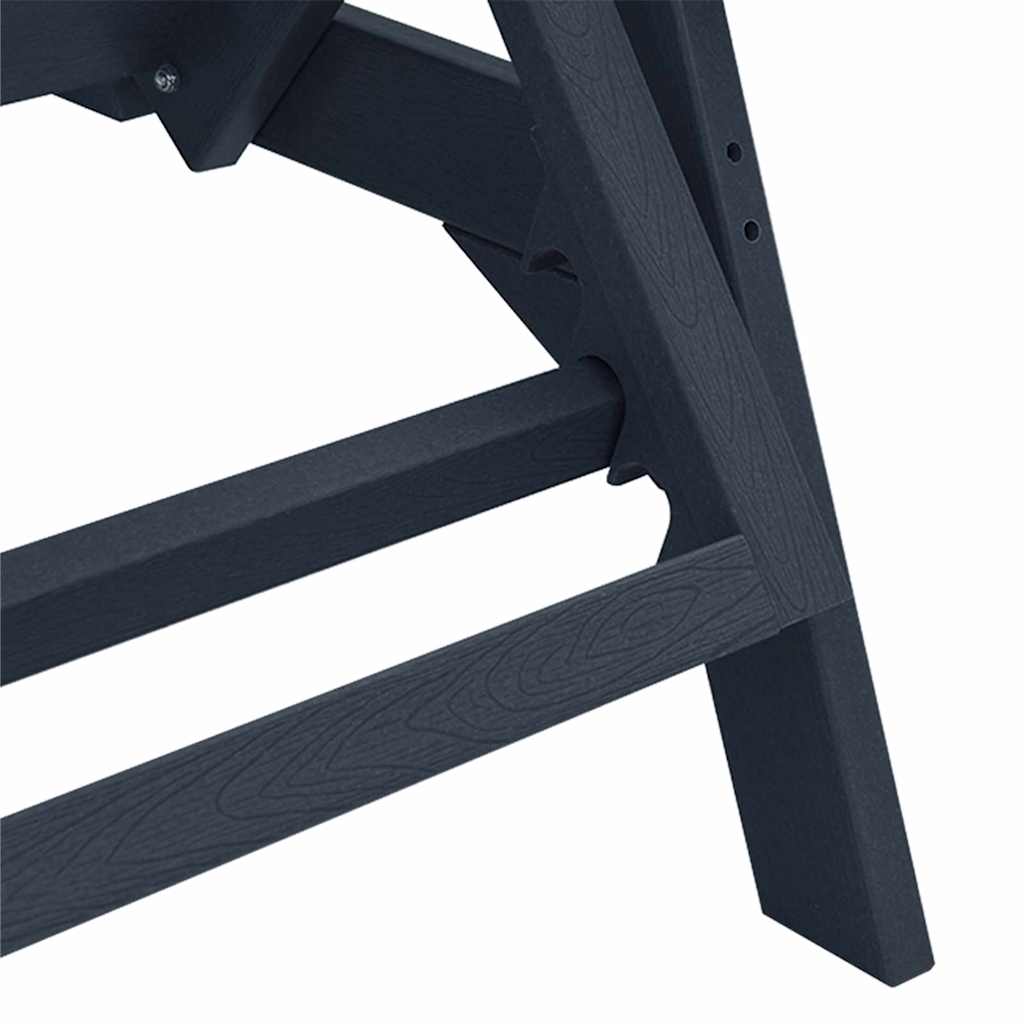 Lettino da sole Blu navy 195.5 x 53 x 98.5 cm HDPE