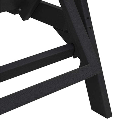 Lettino da sole Nero 195.5 x 53 x 98.5 cm HDPE