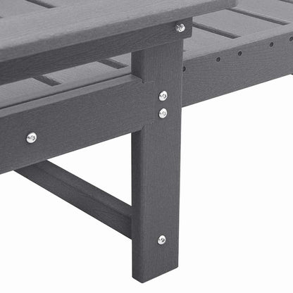 Lettino da sole Grigio chiaro 195.5 x 53 x 98.5 cm HDPE