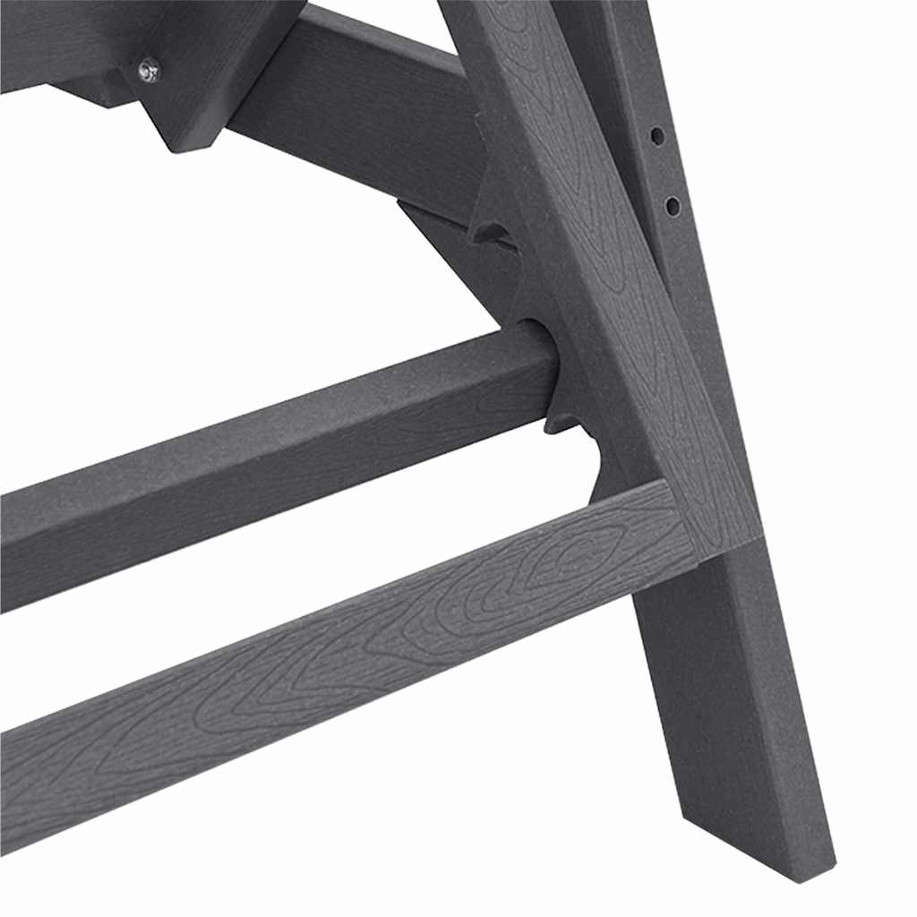 Lettino da sole Grigio chiaro 195.5 x 53 x 98.5 cm HDPE