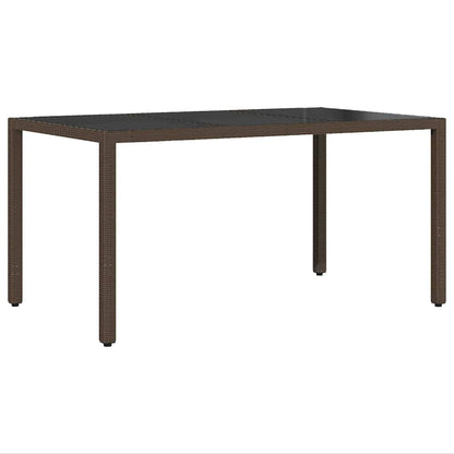 Set da Pranzo per Giardino 5 pcs Marrone polyrattan | homemem39