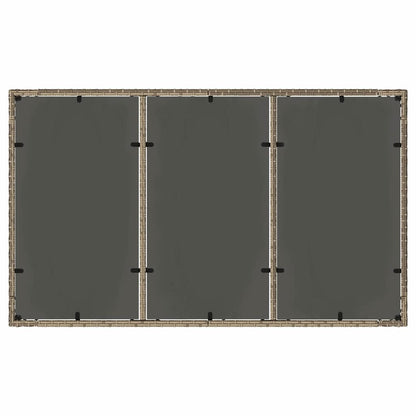 Set da Pranzo per Giardino 5 pcs Grigio polyrattan | homemem39