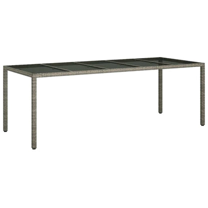 Set da Pranzo per Giardino 11 pcs Grigio polyrattan | homemem39