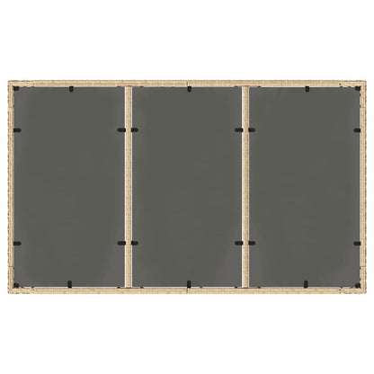 Set da Pranzo per Giardino 5 pcs Beige polyrattan | homemem39