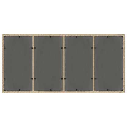 Set da Pranzo per Giardino 9 pcs Beige polyrattan | homemem39