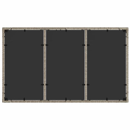 Set da Pranzo per Giardino 5 pcs Grigio chiaro polyrattan | homemem39