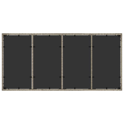 Set da Pranzo per Giardino 9 pcs Grigio chiaro polyrattan | homemem39