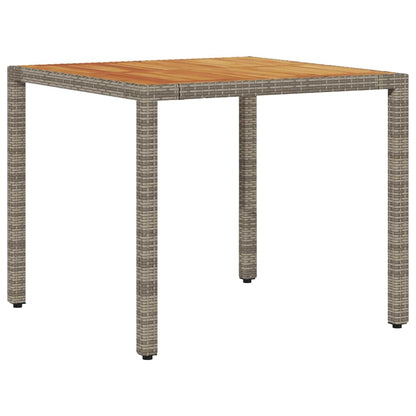 Set da Pranzo per Giardino 3 pcs Grigio polyrattan | homemem39